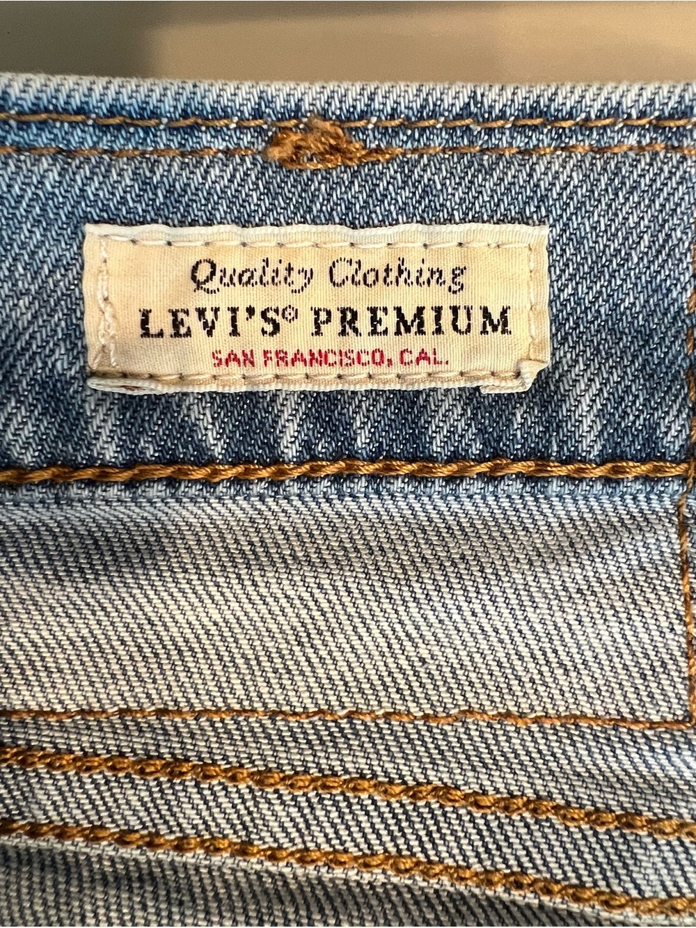 Vintage big E premium Levis Men's Straight-Leg Jeans - Picture 9 of 14